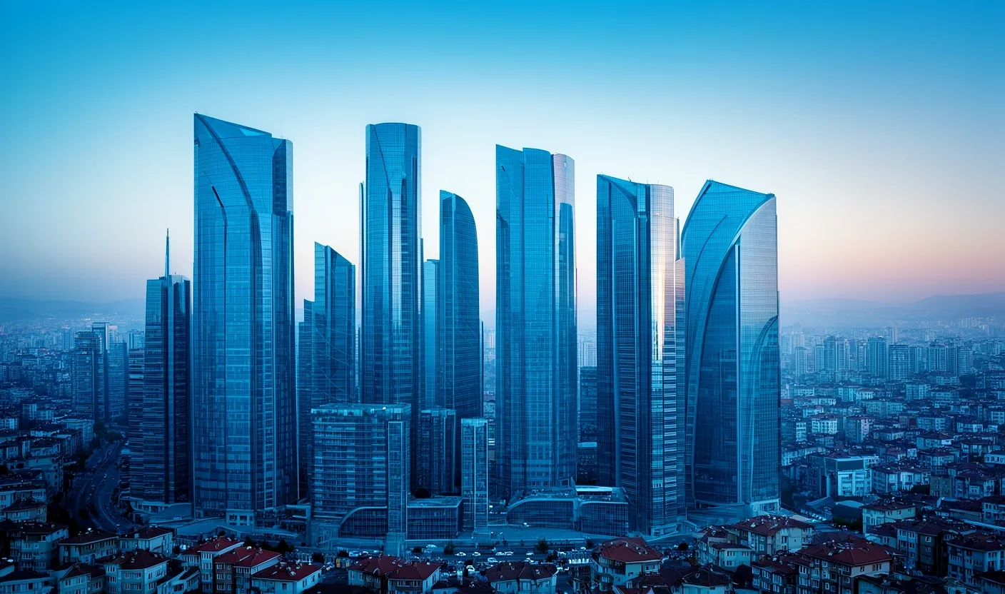İstanbul Levent İş Merkezi Manzarası